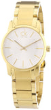 Buy Shop Calvin Klein City White Dial Gold Steel Strap Watch for Women - K2G23546 USA Online