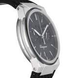 Buy Shop Salvatore Ferragamo Sapphire Chrono Black Dial Black Silicone Strap Watch for Men - SFME00121 USA Online