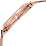 Buy Shop Emporio Armani Gianni T Bar Mother of Pearl Dial Rose Gold Mesh Bracelet Watch For Women - AR11320 USA Online