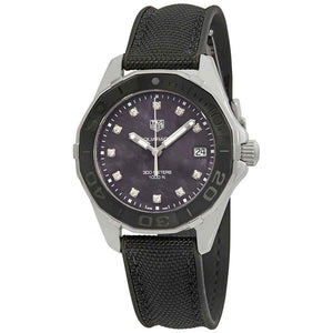 Buy Shop Tag Heuer Aquaracer Black Mother of Pearl Dial Watch for Women - WAY131M.FT6092 USA Online