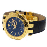 Buy Shop Versace Race GMT Blue Dial Blue Leather Strap Watch For Men - 29G70D282 USA Online