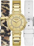 Buy Shop Guess Montage Quartz Gold Dial Gold Steel Strap Watch For Women - GW0588L1 USA Online