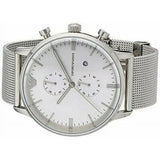 Buy Shop Emporio Armani Classic Chronograph Quartz Silver Dial Silver Mesh Bracelet Watch For Men - AR0390 USA Online