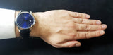 Buy Shop Tissot T Classic Tradition Blue Dial Black Leather Strap Watch For Men - T063.610.16.047.00 USA Online
