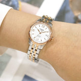 Buy Shop Tissot Le Locle Automatic Small Lady Silver Dial Two Tone Steel Strap Watch For Women - T41.2.183.33 USA Online