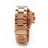 Buy Shop Marc Jacobs Rock Chronograph Mother of Pearl Red Dial Rose Gold Steel Strap Unisex Watch - MBM3251 USA Online
