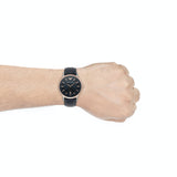 Buy Shop Emporio Armani Renato Analog Blue Dial Blue Leather Strap Watch For Men - AR11188 USA Online