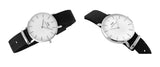 Buy Shop Daniel Wellington Classic Petite Cornwall White Dial Black NATO Strap Watch For Women - DW00100254 USA Online