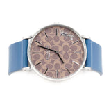 Buy Shop Coach Perry Coffee Dial Blue Leather Strap Watch for Women - 14503475 USA Online
