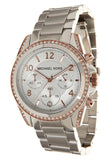Buy Shop Michael Kors Blair Chronograph Silver Dial Silver Steel Strap Watch for Women - MK5459 USA Online