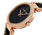 Buy Shop Michael Kors Parker Mother of Pearl Black Dial Two Tone Steel Strap Watch for Women - MK6414 USA Online