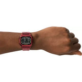 Buy Shop Fossil Retro Analog-Digital Black Dial Red Steel Strap Watch for Men - FS5897 USA Online