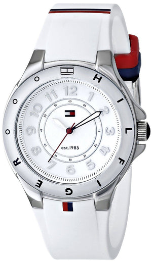 Buy Shop Tommy Hilfiger White Dial White Rubber Strap Watch for Women - 1781271 USA Online