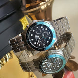 Buy Shop Fossil FB-01 Chronograph Black Dial Silver Steel Strap Watch for Men - FS5827 USA Online