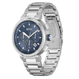 Buy Shop Hugo Boss One Chronograph Blue Dial Silver Steel Strap Watch For Men - 1513999 USA Online