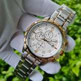 Buy Shop Fossil Dean Chronograph White Dial Silver Steel Strap Watch for Men - FS4795 USA Online