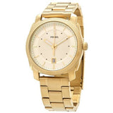 Buy Shop Fossil Machine Gold Dial Gold Steel Strap Watch for Men - FS5264 USA Online