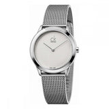 Buy Shop Calvin Klein Minimal White Dial Silver Mesh Bracelet Watch for Women - K3M2212Y USA Online
