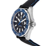 Buy Shop Tag Heuer Aquaracer Calibre 5 Automatic Black Dial Black Nylon Strap Watch for Men - WAY211B.FC6363 USA Online