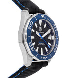 Buy Shop Tag Heuer Aquaracer Calibre 5 Automatic Black Dial Black Nylon Strap Watch for Men - WAY211B.FC6363 USA Online