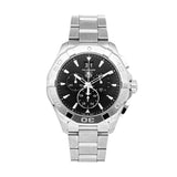 Buy Shop Tag Heuer Aquaracer Chronograph Black Dial Silver Steel Strap Watch for Men - CAY1110.BA0927 USA Online