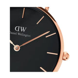 Buy Shop Daniel Wellington Classic Petite Dover Black Dial White NATO Strap Watch For Women - DW001000314 USA Online