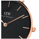 Buy Shop Daniel Wellington Classic Petite Dover Black Dial White NATO Strap Watch For Women - DW00100314 USA Online