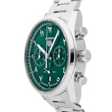 Buy Shop Tag Heuer Carrera Automatic Chronograph Limited Edition Green Dial Silver Steel Strap Watch for Men - CBN2014.EB0240 USA Online