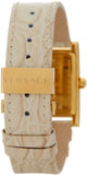 Buy Shop Versace DV-25 Gold Dial Off White Leather Strap Watch for Women - VQF030015 USA Online