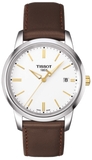 Buy Shop Tissot T Classic Dream White Dial Brown Leather Strap Watch for Men - T033.410.26.011.01 USA Online