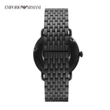 Buy Shop Emporio Armani Automatic Multifunction Black Dial Black Mesh Bracelet Watch For Men - AR60025 USA Online