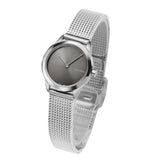 Buy Shop Calvin Klein Minimal Grey Dial Silver Mesh Bracelet Watch for Women - K3M231Y3 USA Online