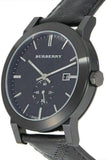 Buy Shop Burberry The City Black Dial Black Leather Strap Watch for Men - BU9906 USA Online