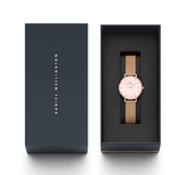Buy Shop Daniel Wellington Petite Melrose Mother of Pearl Pink Dial Pink Mesh Strap Watch For Women - DW00100513 USA Online
