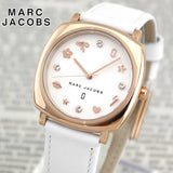 Buy Shop Marc Jacobs Mandy White Dial White Leather Strap Watch for Women - MJ8678 USA Online