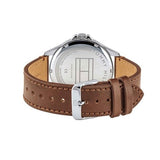 Buy Shop Tommy Hilfiger Multi Function Quartz White Dial Brown Leather Strap Watch for Men - 1791614 USA Online