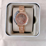 Buy Shop Fossil Rye Automatic Skeleton Rose Gold Dial Rose Gold Steel Strap Watch for Women - BQ3754 USA Online