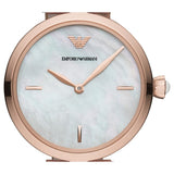 Buy Shop Emporio Armani Arianna Mother of Pearl Dial Pink Leather Strap Watch For Women - AR11199 USA Online