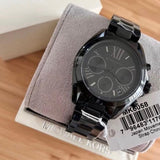 Buy Shop Michael Kors Bradshaw Chronograph Black Dial Black Steel Strap Watch For Women - MK6058 USA Online