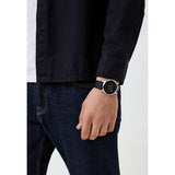 Buy Shop Fossil Neutra Minimalist Moonphase Black Dial Black Leather Strap Watch for Men - FS5904 USA Online