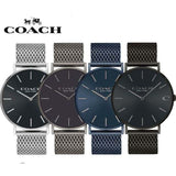 Coach Charles Black Dial Black Mesh Bracelet Watch for Men - 14602148