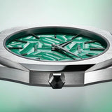 Buy Shop D1 Milano Ultra Thin Fir Green Dial Silver Steel Strap Watch for Men - D1-UTBJ34 USA Online