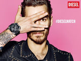Buy Shop Diesel BAMF Chronograph Black Dial Black Leather Strap Watch For Men - DZ7345 USA Online