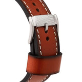 Buy Shop Fossil Machine Chronograph Blue Dial Brown Leather Strap Watch for Men - FS5232 USA Online