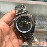 Buy Shop Fossil Machine Chronograph Grey Dial Grey Steel Strap Watch for Men - FS5172 USA Online