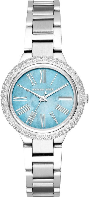 Buy Shop Michael Kors Taryn Quartz Blue Dial Blue Steel Strap Watch For Women - MK6563 USA Online