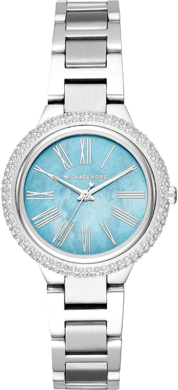 Buy Shop Michael Kors Taryn Quartz Blue Dial Blue Steel Strap Watch For Women - MK6563 USA Online