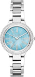 Buy Shop Michael Kors Taryn Quartz Blue Dial Blue Steel Strap Watch For Women - MK6563 USA Online