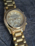 Buy Shop Michael Kors Runway Gold Dial Gold Steel Strap Watch for Women - MK5166 USA Online