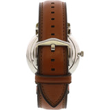 Buy Shop Fossil Neutra Automatic Luggage Skeleton Blue Dial Brown Leather Strap Watch for Men - ME3160 USA Online